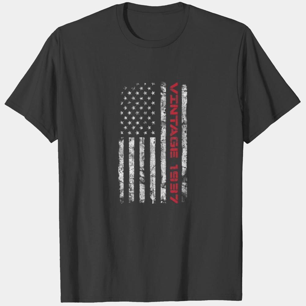 1937 86Th Birthday 86 Years Old Us Flag T Shirts